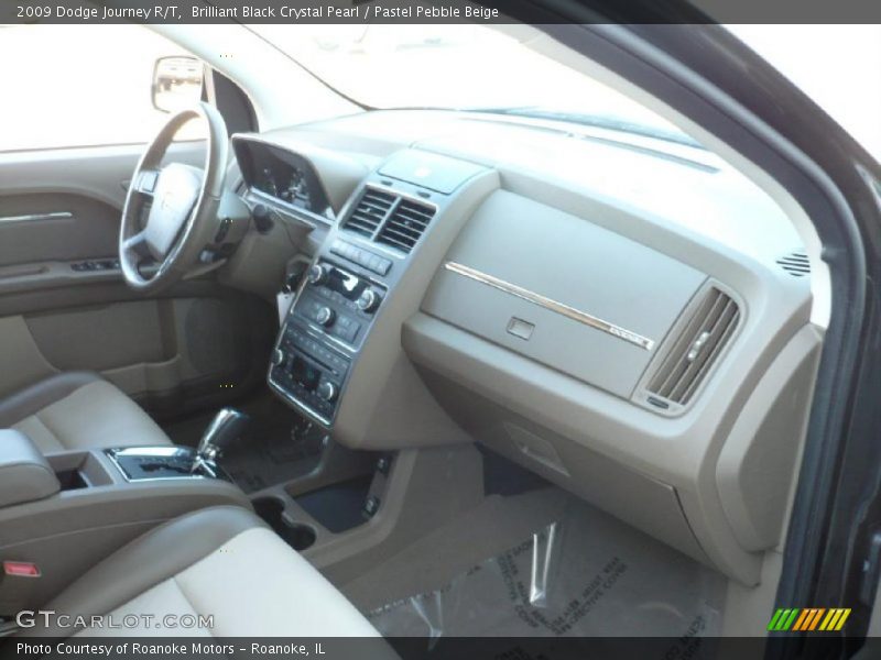 Brilliant Black Crystal Pearl / Pastel Pebble Beige 2009 Dodge Journey R/T