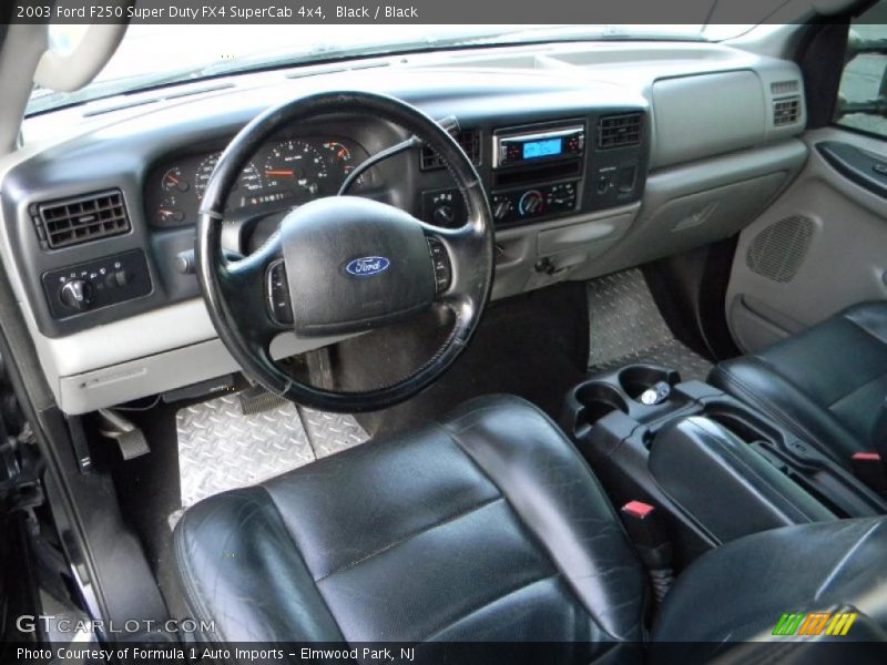 Black / Black 2003 Ford F250 Super Duty FX4 SuperCab 4x4