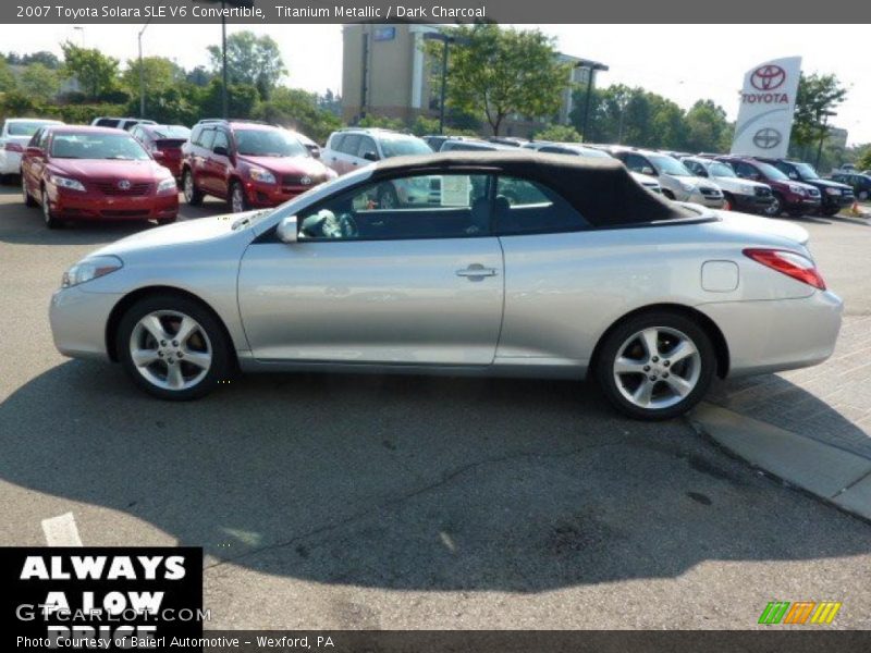 Titanium Metallic / Dark Charcoal 2007 Toyota Solara SLE V6 Convertible