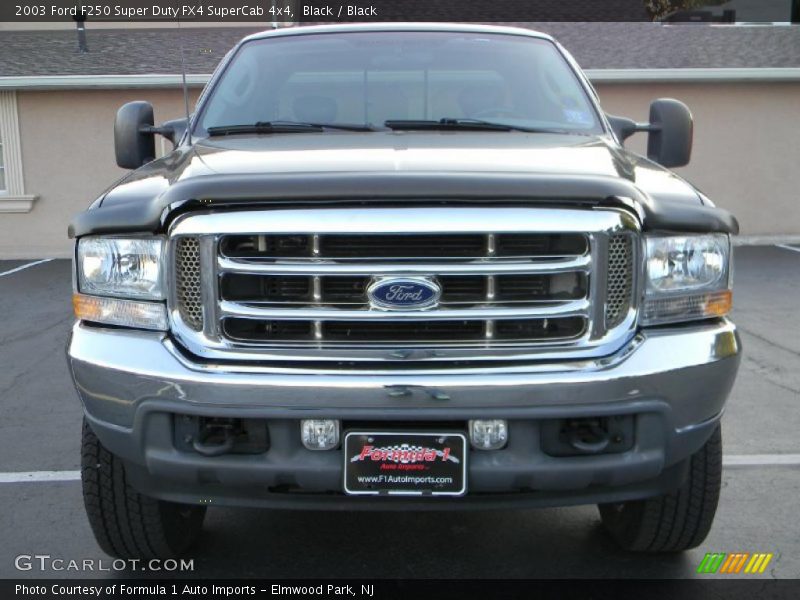 Black / Black 2003 Ford F250 Super Duty FX4 SuperCab 4x4