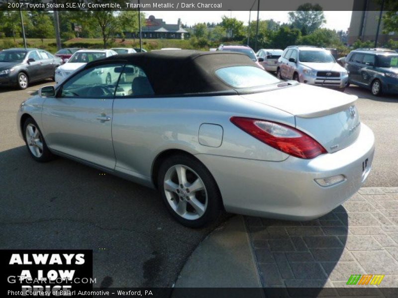 Titanium Metallic / Dark Charcoal 2007 Toyota Solara SLE V6 Convertible