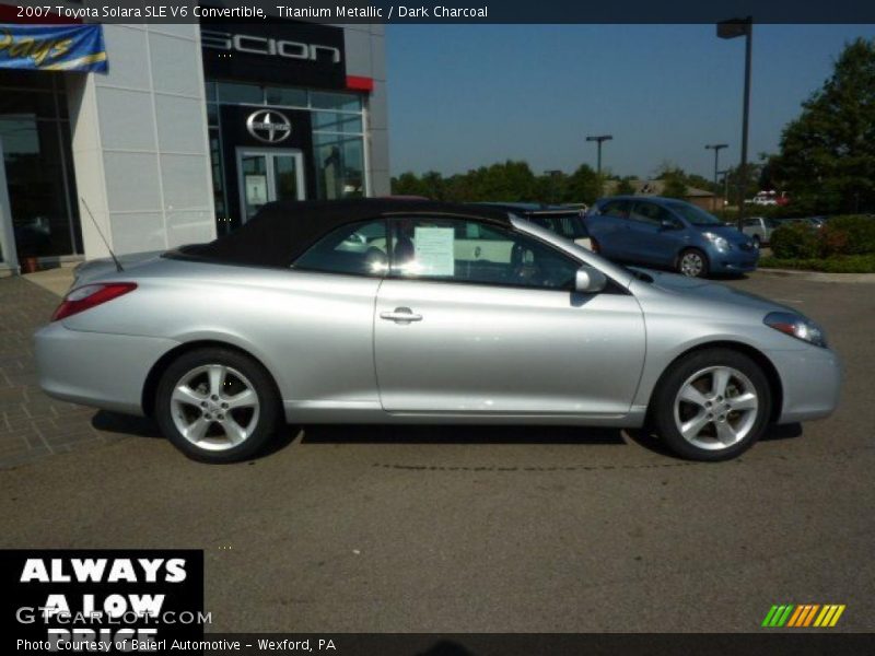 Titanium Metallic / Dark Charcoal 2007 Toyota Solara SLE V6 Convertible