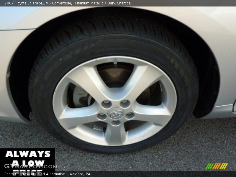 Titanium Metallic / Dark Charcoal 2007 Toyota Solara SLE V6 Convertible