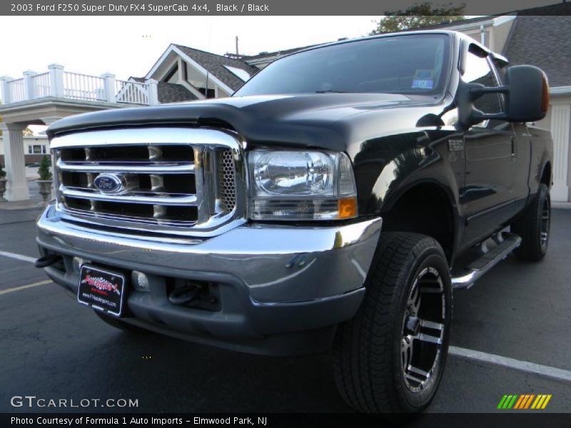 Black / Black 2003 Ford F250 Super Duty FX4 SuperCab 4x4