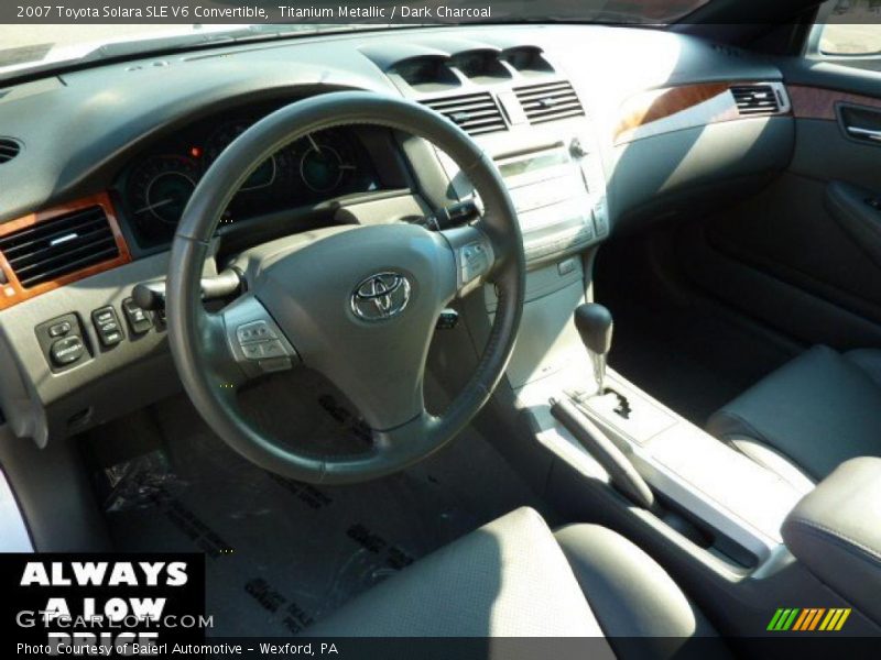 Titanium Metallic / Dark Charcoal 2007 Toyota Solara SLE V6 Convertible