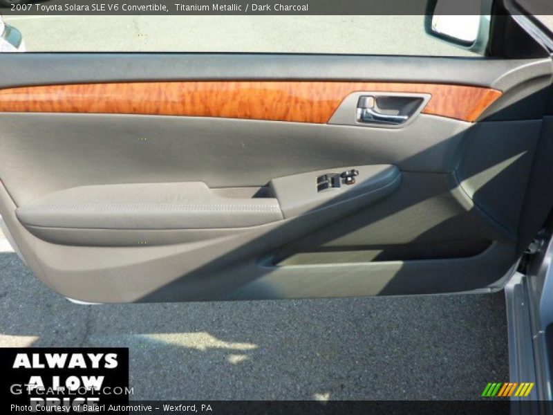 Titanium Metallic / Dark Charcoal 2007 Toyota Solara SLE V6 Convertible