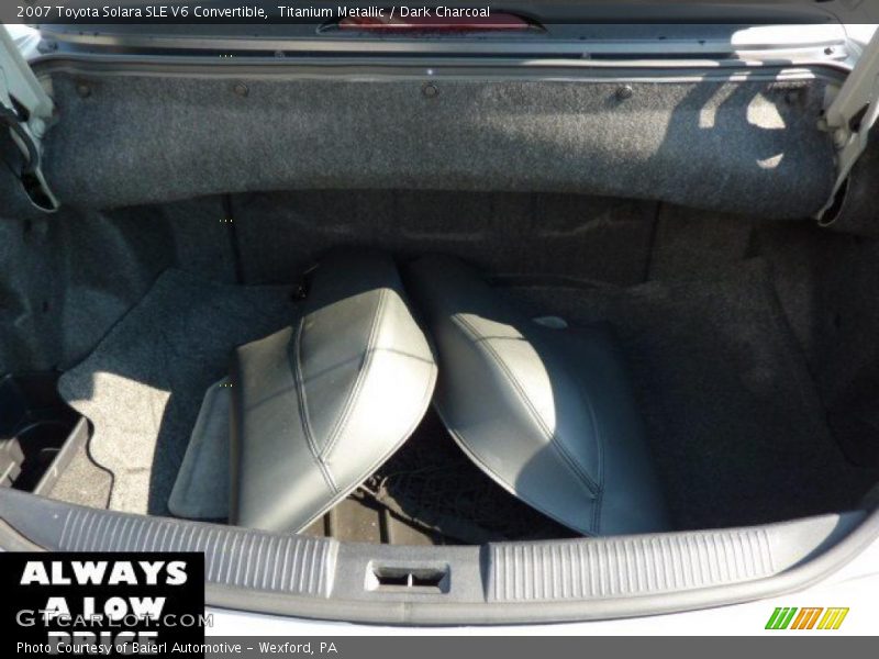 Titanium Metallic / Dark Charcoal 2007 Toyota Solara SLE V6 Convertible