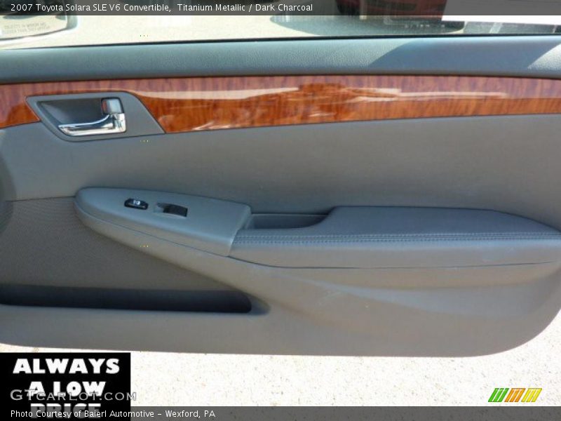 Titanium Metallic / Dark Charcoal 2007 Toyota Solara SLE V6 Convertible