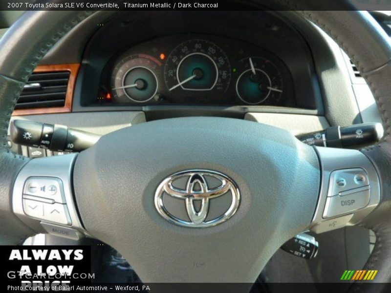 Titanium Metallic / Dark Charcoal 2007 Toyota Solara SLE V6 Convertible
