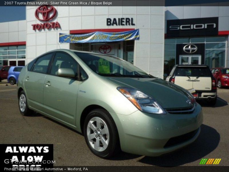 Silver Pine Green Mica / Bisque Beige 2007 Toyota Prius Hybrid