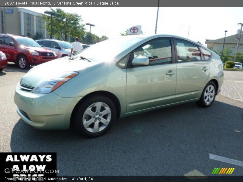 Silver Pine Green Mica / Bisque Beige 2007 Toyota Prius Hybrid