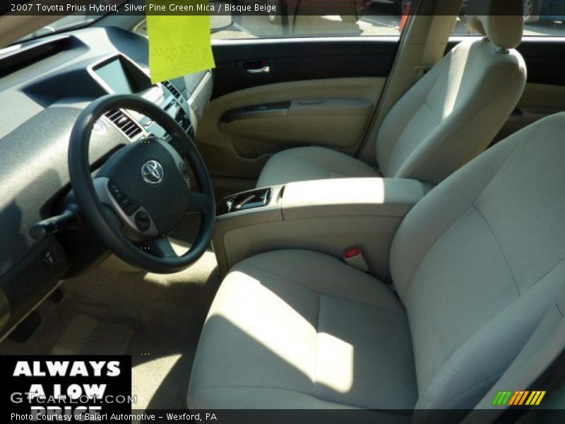 Silver Pine Green Mica / Bisque Beige 2007 Toyota Prius Hybrid