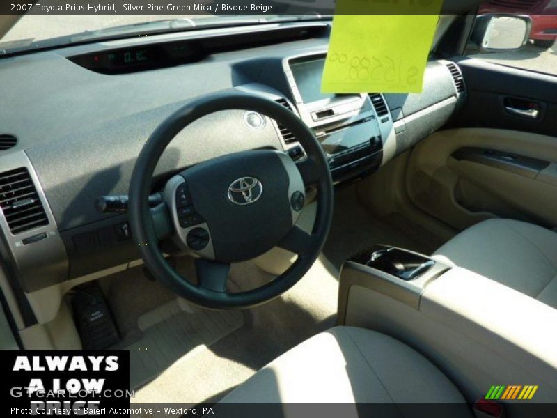 Silver Pine Green Mica / Bisque Beige 2007 Toyota Prius Hybrid