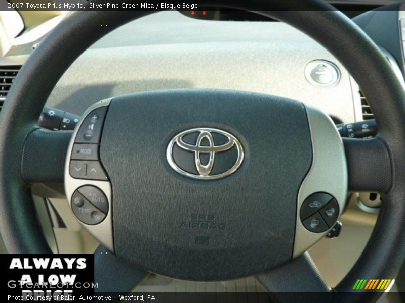 Silver Pine Green Mica / Bisque Beige 2007 Toyota Prius Hybrid