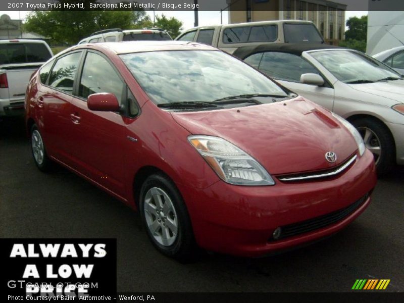 Barcelona Red Metallic / Bisque Beige 2007 Toyota Prius Hybrid