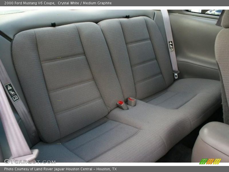 Crystal White / Medium Graphite 2000 Ford Mustang V6 Coupe