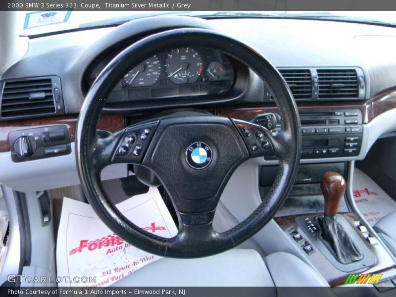 Titanium Silver Metallic / Grey 2000 BMW 3 Series 323i Coupe