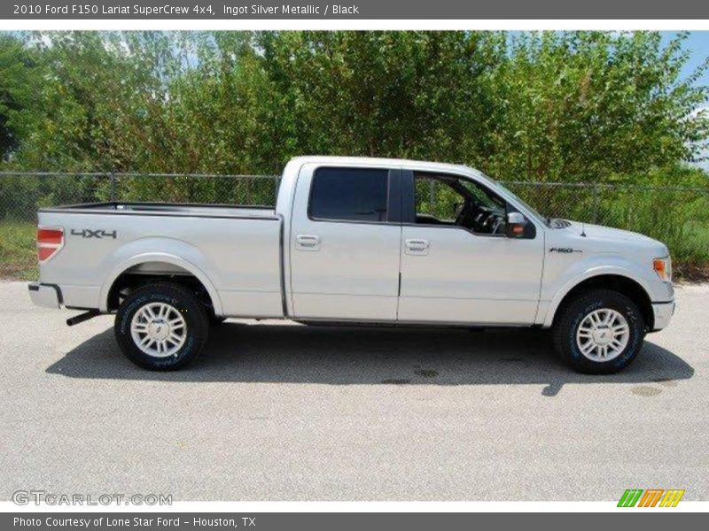 Ingot Silver Metallic / Black 2010 Ford F150 Lariat SuperCrew 4x4