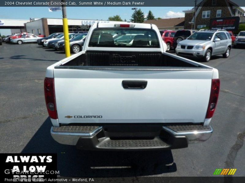 Summit White / Medium Dark Pewter 2004 Chevrolet Colorado Extended Cab