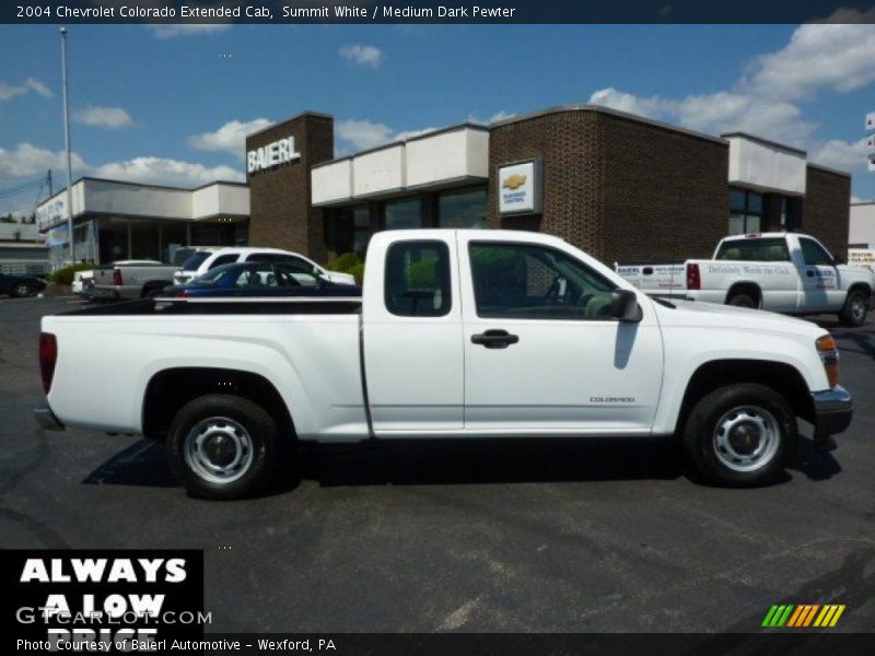 Summit White / Medium Dark Pewter 2004 Chevrolet Colorado Extended Cab