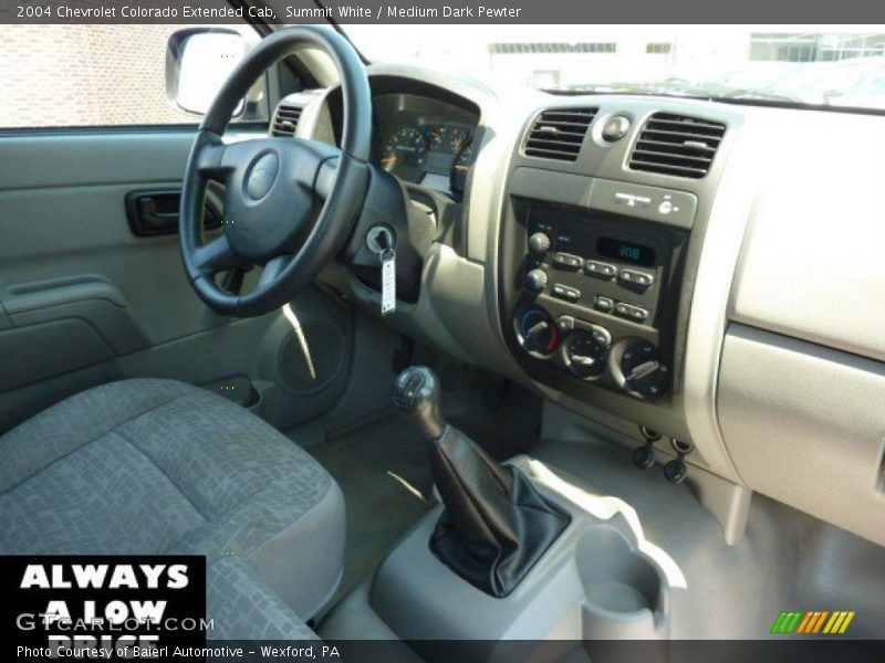 Summit White / Medium Dark Pewter 2004 Chevrolet Colorado Extended Cab