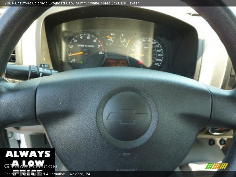 Summit White / Medium Dark Pewter 2004 Chevrolet Colorado Extended Cab