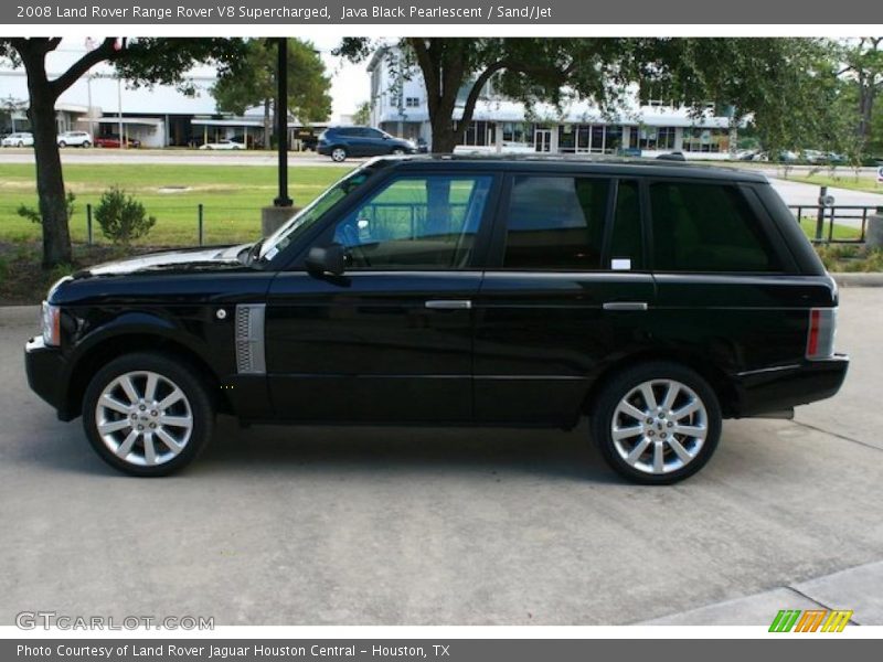 Java Black Pearlescent / Sand/Jet 2008 Land Rover Range Rover V8 Supercharged