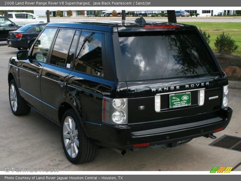 Java Black Pearlescent / Sand/Jet 2008 Land Rover Range Rover V8 Supercharged