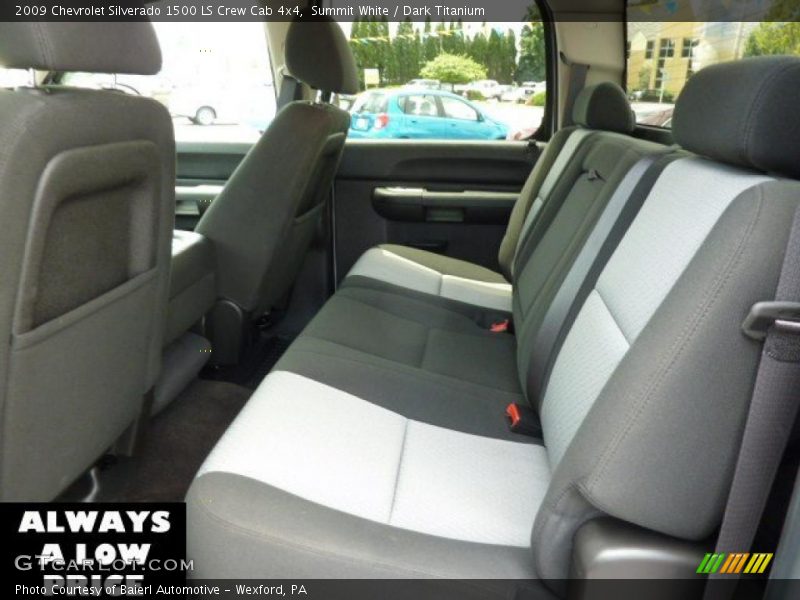 Summit White / Dark Titanium 2009 Chevrolet Silverado 1500 LS Crew Cab 4x4