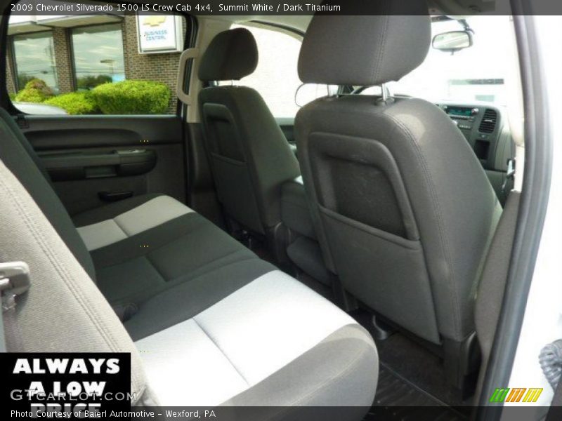 Summit White / Dark Titanium 2009 Chevrolet Silverado 1500 LS Crew Cab 4x4