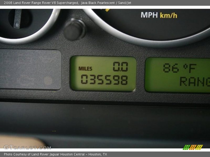 Java Black Pearlescent / Sand/Jet 2008 Land Rover Range Rover V8 Supercharged