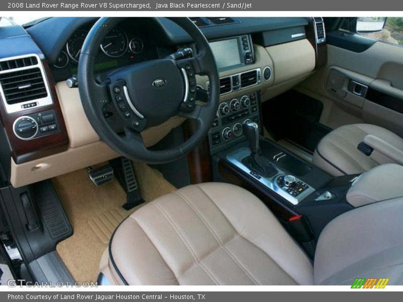 Java Black Pearlescent / Sand/Jet 2008 Land Rover Range Rover V8 Supercharged