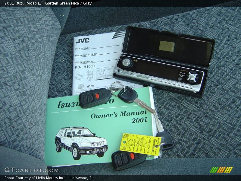 Garden Green Mica / Gray 2001 Isuzu Rodeo LS