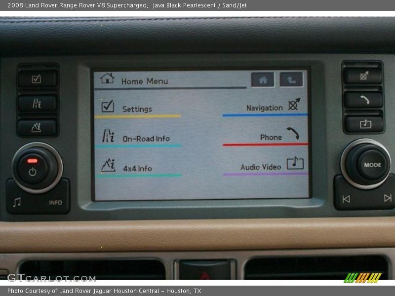 Java Black Pearlescent / Sand/Jet 2008 Land Rover Range Rover V8 Supercharged