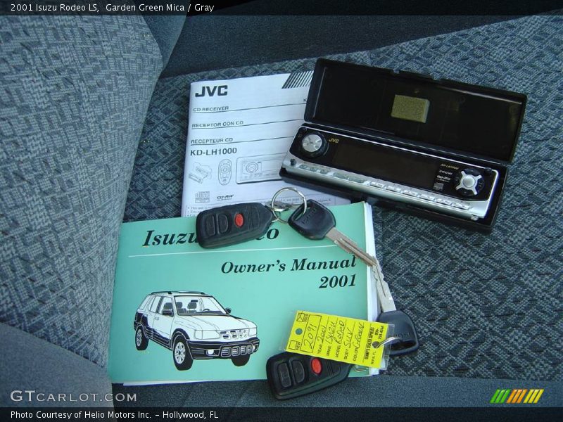 Garden Green Mica / Gray 2001 Isuzu Rodeo LS