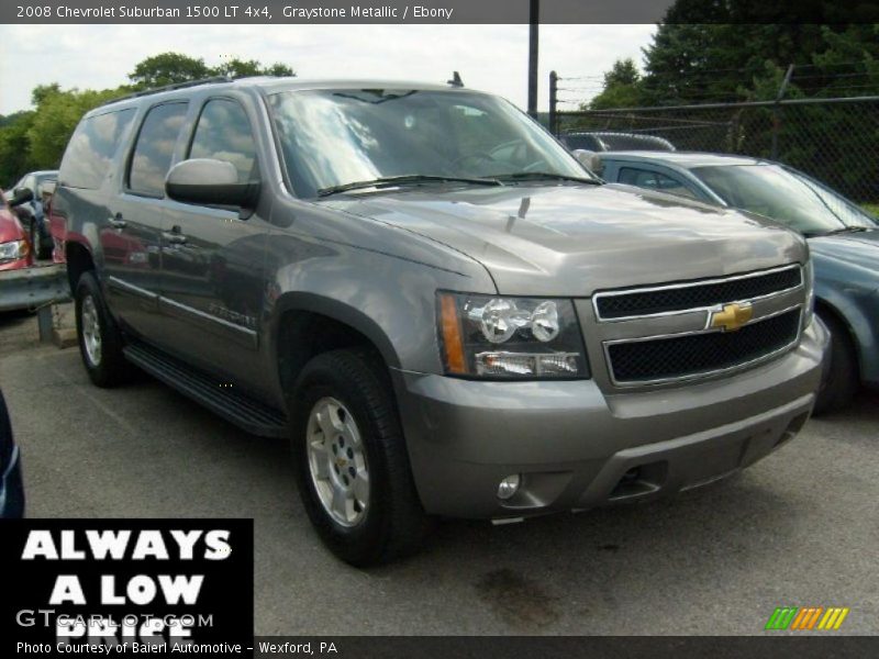 Graystone Metallic / Ebony 2008 Chevrolet Suburban 1500 LT 4x4