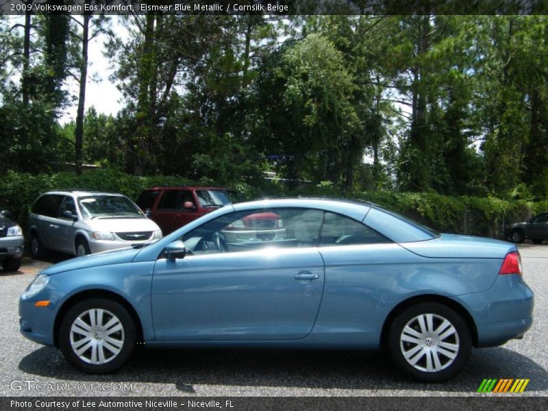 Eismeer Blue Metallic / Cornsilk Beige 2009 Volkswagen Eos Komfort