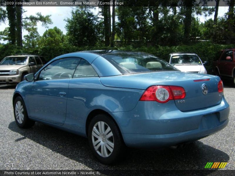 Eismeer Blue Metallic / Cornsilk Beige 2009 Volkswagen Eos Komfort
