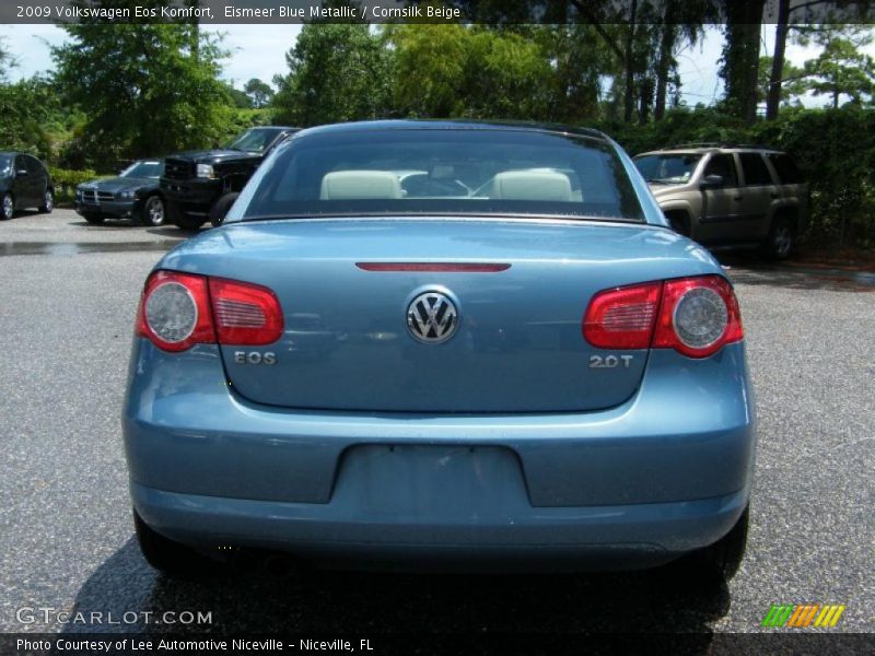 Eismeer Blue Metallic / Cornsilk Beige 2009 Volkswagen Eos Komfort