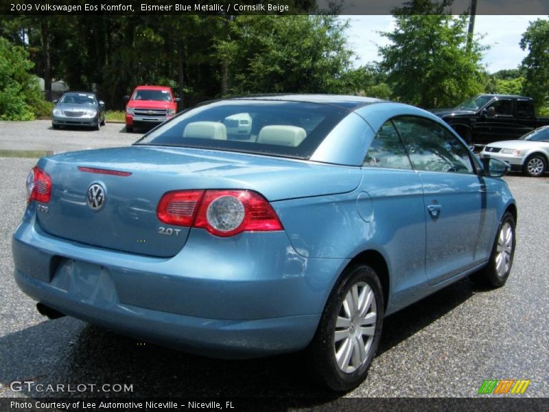 Eismeer Blue Metallic / Cornsilk Beige 2009 Volkswagen Eos Komfort
