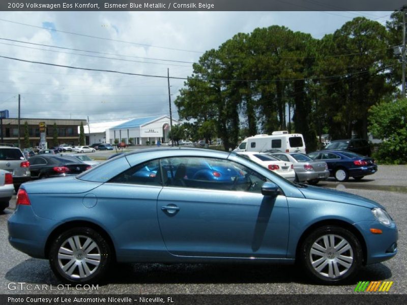 Eismeer Blue Metallic / Cornsilk Beige 2009 Volkswagen Eos Komfort