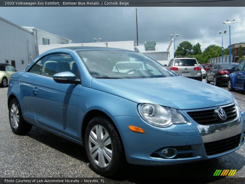 Eismeer Blue Metallic / Cornsilk Beige 2009 Volkswagen Eos Komfort