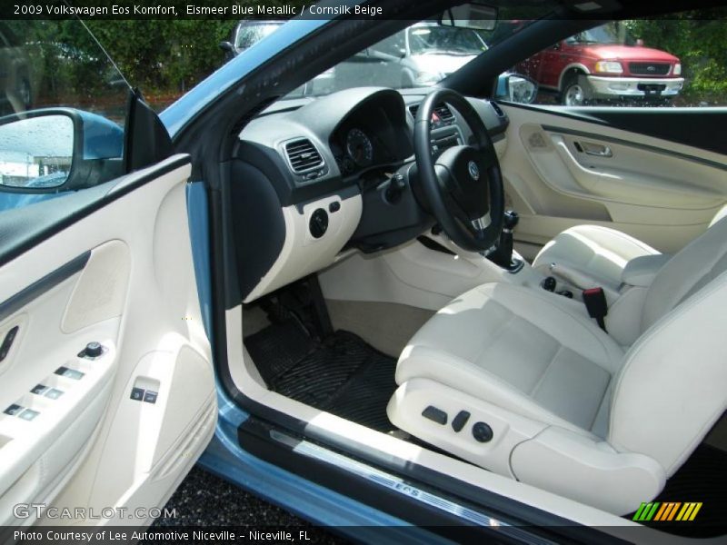 Eismeer Blue Metallic / Cornsilk Beige 2009 Volkswagen Eos Komfort