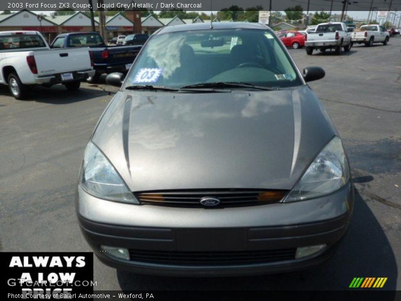 Liquid Grey Metallic / Dark Charcoal 2003 Ford Focus ZX3 Coupe