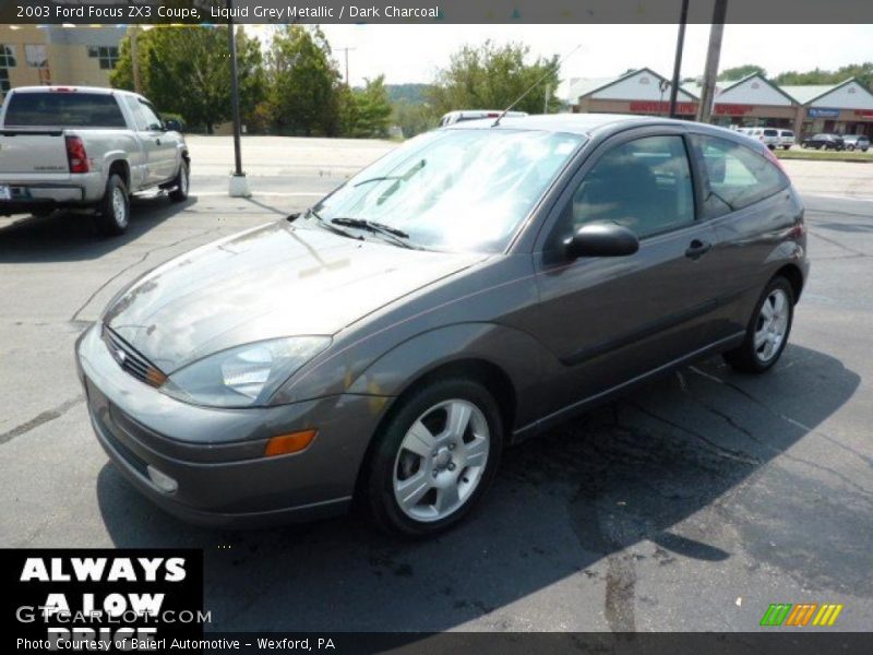 Liquid Grey Metallic / Dark Charcoal 2003 Ford Focus ZX3 Coupe