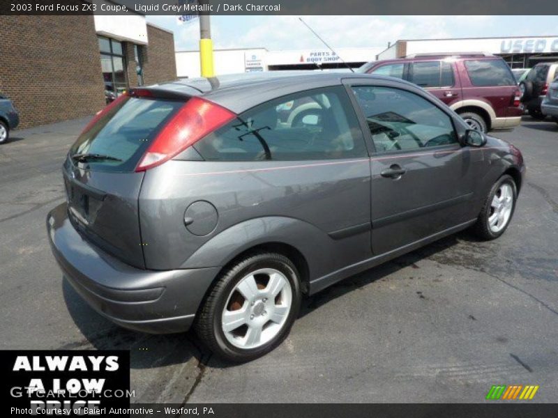 Liquid Grey Metallic / Dark Charcoal 2003 Ford Focus ZX3 Coupe