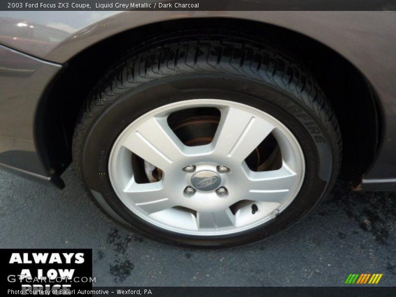 Liquid Grey Metallic / Dark Charcoal 2003 Ford Focus ZX3 Coupe