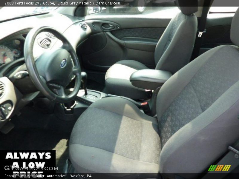 Liquid Grey Metallic / Dark Charcoal 2003 Ford Focus ZX3 Coupe