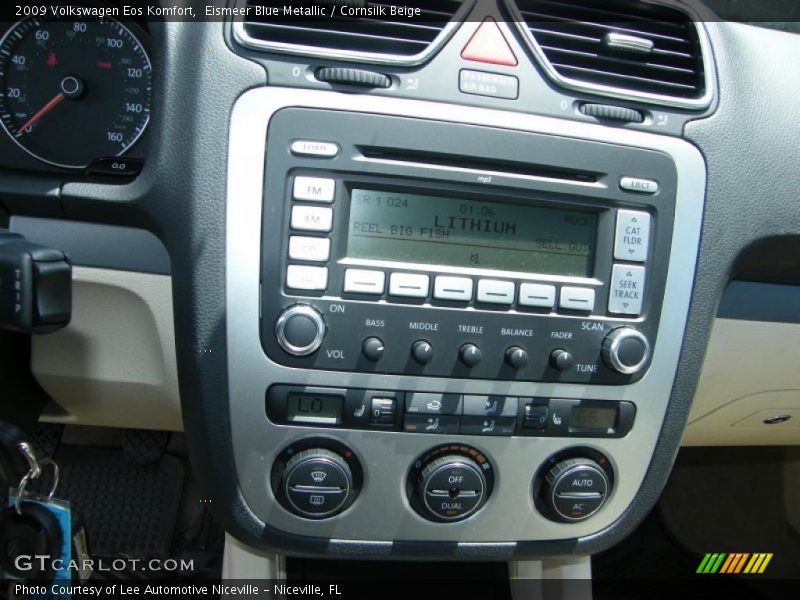 Eismeer Blue Metallic / Cornsilk Beige 2009 Volkswagen Eos Komfort