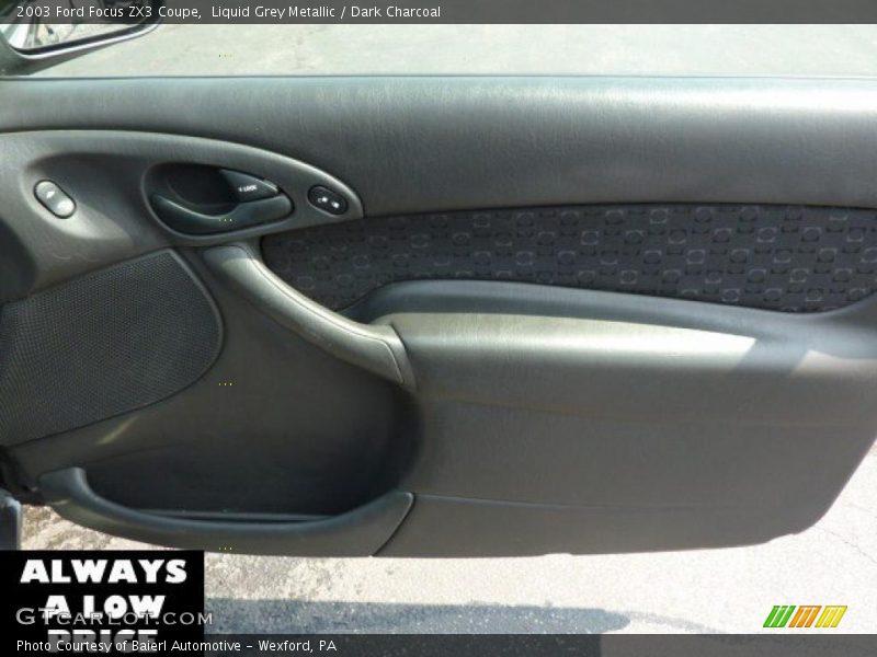 Liquid Grey Metallic / Dark Charcoal 2003 Ford Focus ZX3 Coupe